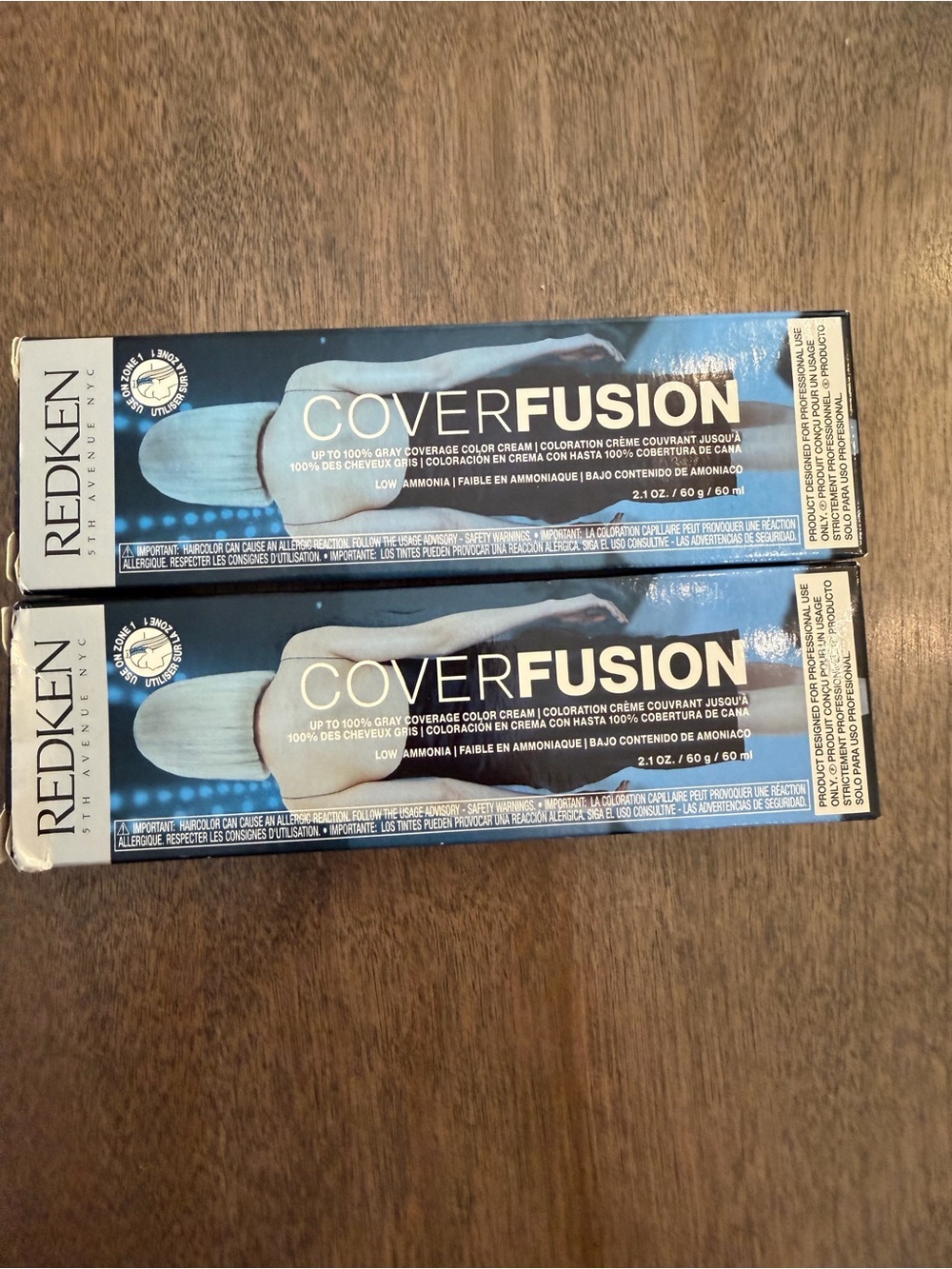 Redken Cover Fusion Hair Color Cream Natural Ash Brown Set of 2